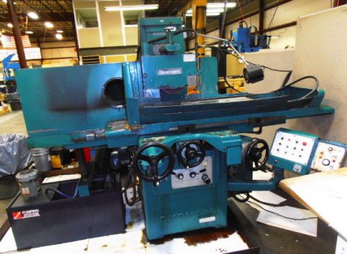 12&#034; W 24&#034; L Okamoto ACCUGAR 124-N SURFACE GRINDER, AUTO IDF, 3X AUTO FEEDS, EMC,