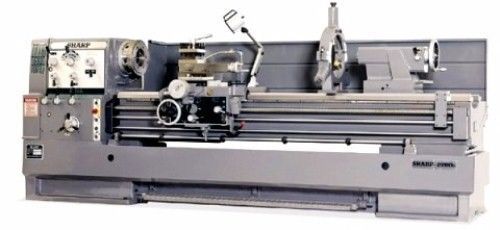 20&#034; Swg 60&#034; cc Sharp 2060C ENGINE LATHE, D1-8 Camlock w/ 3-1/8&#034; bore; 10 HP prec