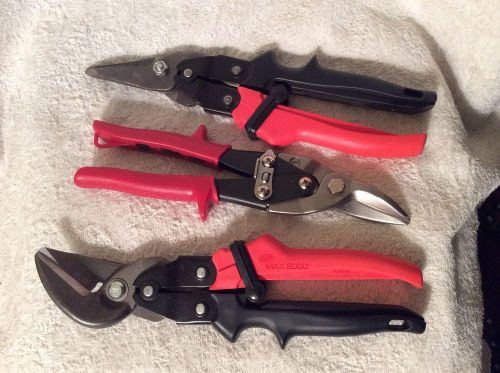 MALCO MAX 2000 HVAC SHEETMETAL AVIATION SNIP 3PC. TOOL SET