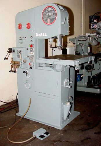 16&#034; doall 1612-3 vertical band saw w/ hyd tbl feed, blade welder, vari-speed for sale