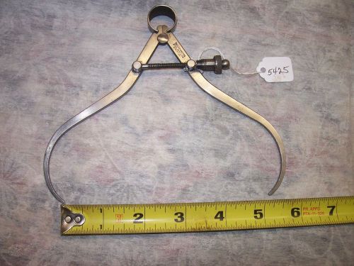 Calipers, Vintage Starrett 0 - 5&#034; Cap., Quick Adjust Outside Calipers, USA