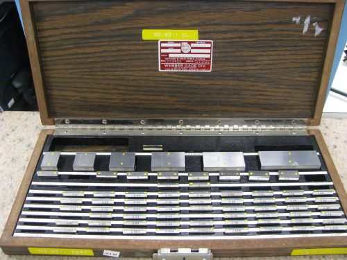 Starrett Webber S2C85MA1 Croblox Cro Steel 68 Piece Gage Block Set Metric ET30