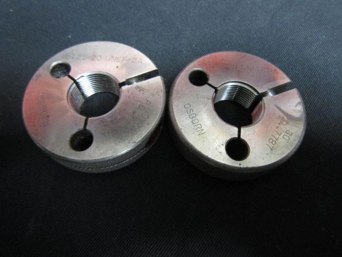 13/16 20 UNEF 2A THREAD RING GAGE GO NO GO .8125 P.D.&#039;S ARE .7787 &amp; .7743