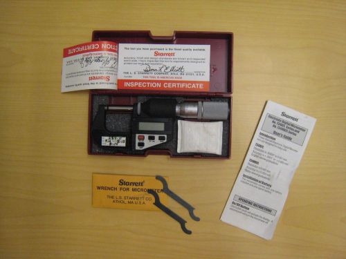 STARRETT ELECTRONIC DIGITAL MICROMETER 734 XFL SERIES