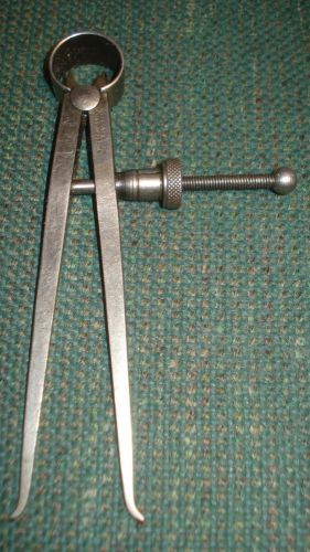 STARRETT &#034;FAY&#039; SPRING-TYPE INSIDE CALIPERS 4 IN HEAVY LEGS+QUICK-SPRING