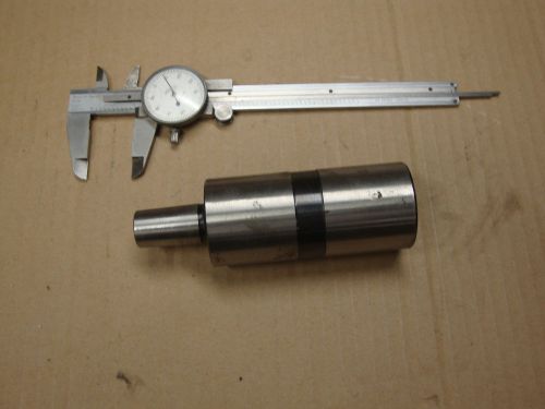 drill chuck arbor for turrett lathes 1 3/4 x 4 w/ jacobs #3taper 13/16-750 x