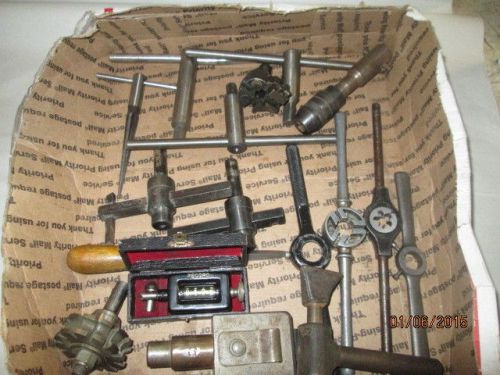 MACHINIST LATHE MILL Lot Machinist Chuck Keys Arbor Tap Wrench Circle Cut Etc