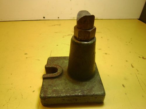 V SCREW JACK 6&#034; MIN HEIGHT ABOUT 1 1/8 ADJ 4 5/8 SQUARE BASE 3/4 SLOT #52948