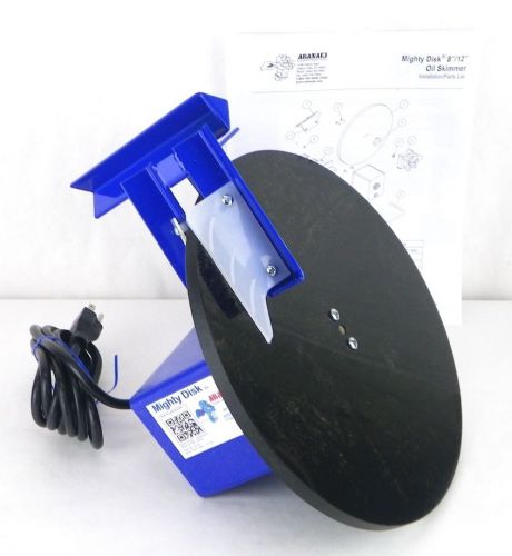 ABANAKI SMD12 12&#034; 7 RPM 110 Volt Mighty Disc Tramp Oil Disc Skimmer USA 1K