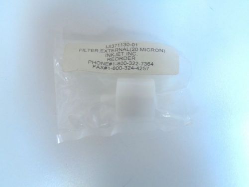 INKJET INC IJI371130-01 20 MICRON EXTERNAL FILTER - FREE SHIPPING!!!