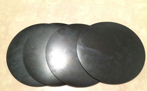 Neoprene Disc, Sheet, Mat, (9&#034;  x 3/16&#034; thick) - 60 durometer lot of 10