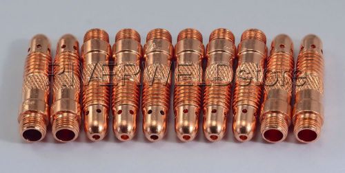 10N32 TIG Collet Bodies 3/32&#034; &amp; 2.4mm Fit TIG Torch SR DB PTA WP 17 18 26 10PK