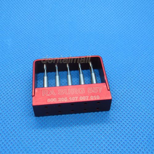 10 PCS Dental SBT Brand Carbide Burs RA SURG 557# For Contra angle