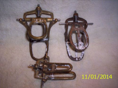 Dental Lab - 3 brass articulators - used