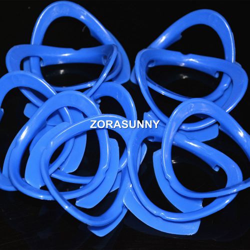 20Pcs Dental Teeth Whitening Cheek Retractor Mouth opener O-shape blue color