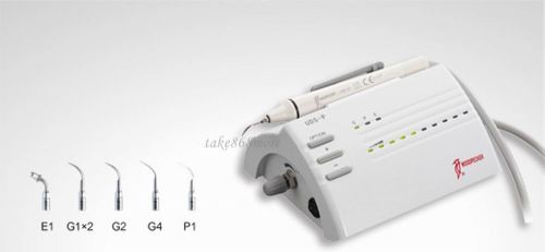 1pc ultrasonic piezo scaler woodpecker 220v uds-p handpiece 6 tip endo for sale