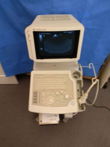 GE Logic QEX200 Ultrasound with 3.8  MHz Probe 6.5 MHz Probe