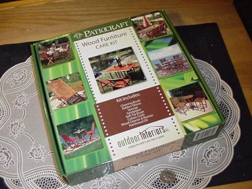 Outdoor Interiors PatioCraft Wood Furniture Care Kit NEW IN BOX!