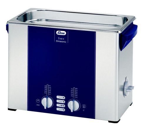 NEW ! Elma Sonic S60H 1.5 Gal Ultrasonic Cleaner, Digital+Timer+Heat+Degassing