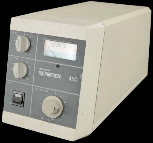 Branson sonifier 450 laboratory 400w cell disruptor variable power supply unit for sale