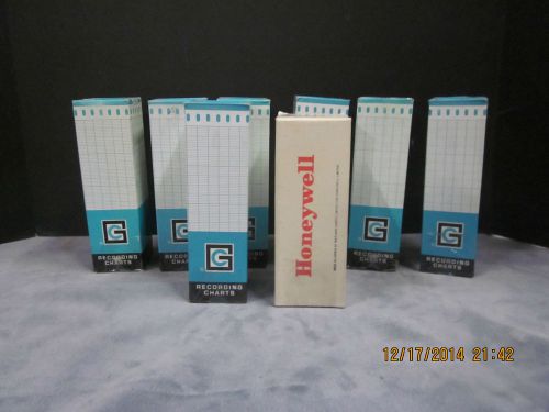 Lot of 8  17cm Chart Recorder Paper Range 0-1200 defg