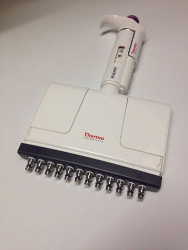 THERMO SCIENTIFIC FINNPIPETTE F1 1-10 ul 12 CHANNEL DIGITAL MANUAL PIPETTE