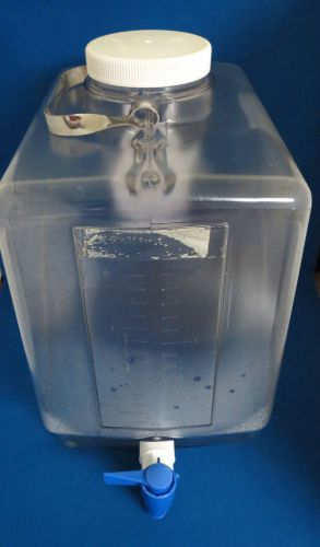 20l nalgene rectangular clear pc carboy w/spigot &amp; handle for sale