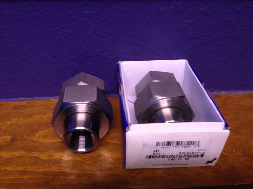 2 Each Swagelok SS-12-UBJ 3/4&#034; NPT Union Ball Joint, Stainless Steel