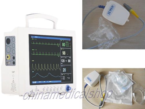 New contec multi parameter icu patient monitor ecg,nibp,spo2 pr, resp,temp etco2 for sale