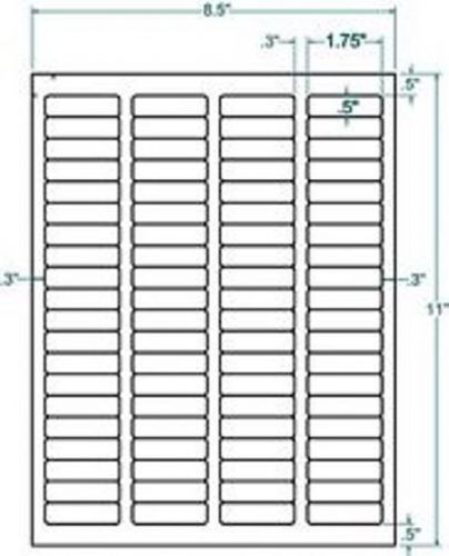 1.75 x 0.5 White Return Address Labels (5520) :310555