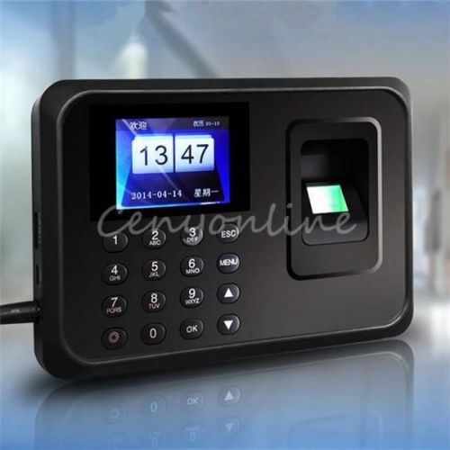 USB TCP/IP Password Fingerprint Employee Attendance Salary Time Recorder Clock