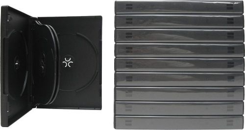 NEW 10 Black 6 Disc DVD Cases