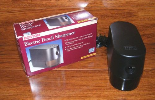 Boston Black Electric Desktop Pencil Sharpener Office Tool (#19240) *In Box* USA