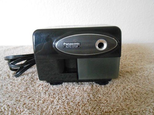 Vintage Panasonic Auto Stop Electric Pencil Sharpener Model KP-310 Black