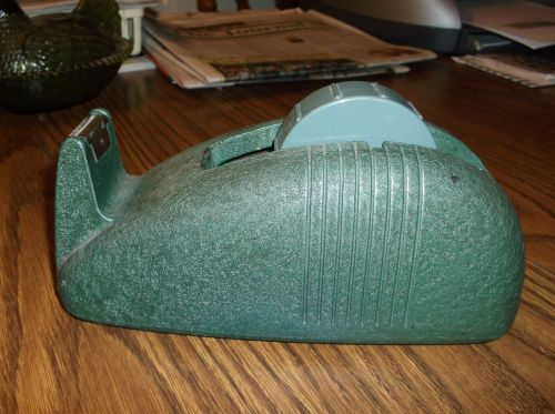 Vintage green cast iron whale tail tape dispenser in great shape for sale