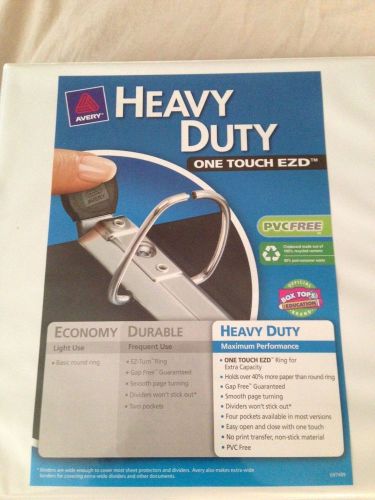 Avery 1.5&#034; Heavy-Duty View One Touch EZD Rings 400-Sheet Binders