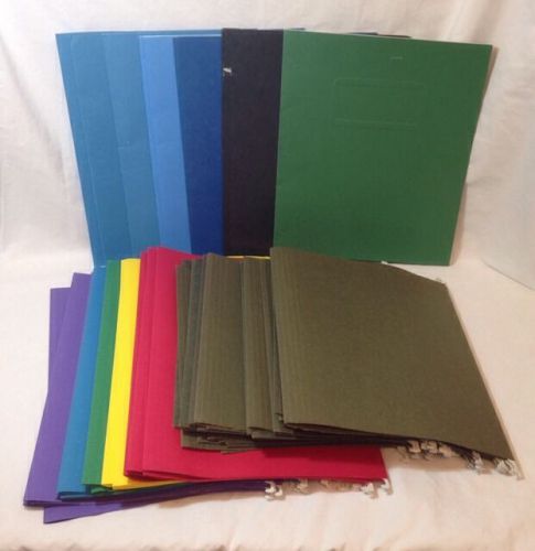 42 Hanging Folder Army Green Letter Size, Multi Color Legal