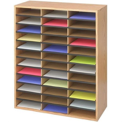 36 Slot Mail Literature Stationery Paper Letter Organizer Sorter Storage Cabinet