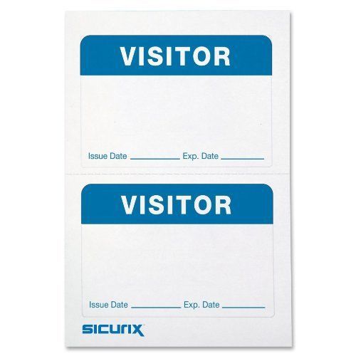 Baumgartens Self-adhesive Visitor Badge - 3.50&#034; Width X 2.25&#034; Length (bau67630)