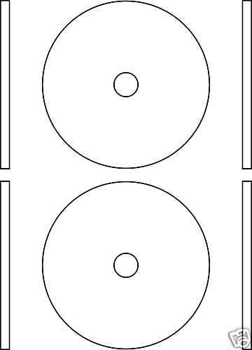 1,000 2 UP CD/DVD LABELS FULL FACE MATTE LASER LABELS FAST  SHIPPING!