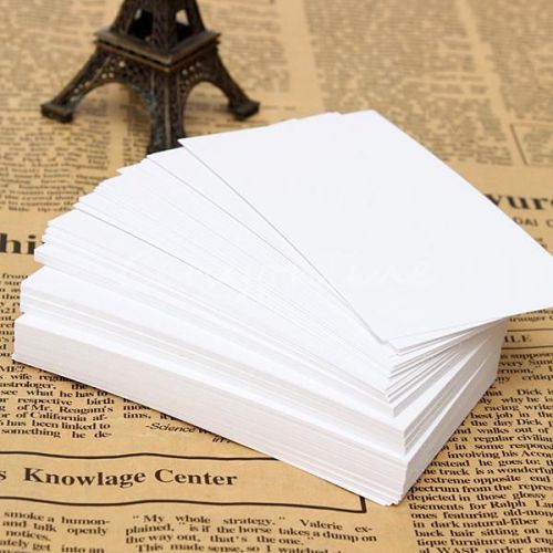 100pcs White Blank Business Cards 120gsm - 90 x 55mm - Print Your Own DTY Craft