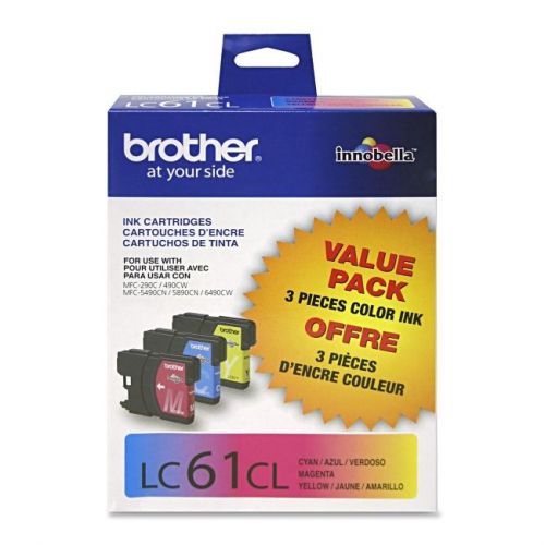 BROTHER INT L (SUPPLIES) LC613PKS 3PK CYAN MAGENTA