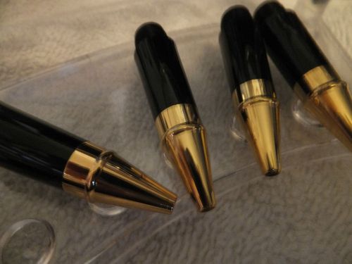 TOURNEAU LOT OF 4 ROLLERBALL  BALLPT PEN MOUTH PCS NIBS 18K GOLDP SCREW TYPE