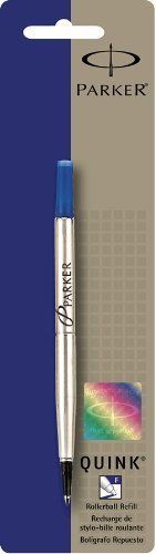 Parker rollerball pen ink refill - fine point - blue for parker (3022331) for sale