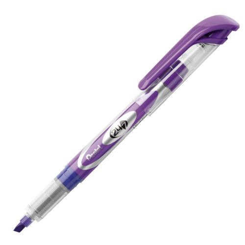 Pentel 24/7 Highlighter Chisel Tip, Violet (Pentel SL12V) - 12/pk