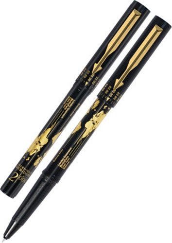 1 Pen Parker Beta Spl Edition World Time Roller Ball Pen (Black Body)