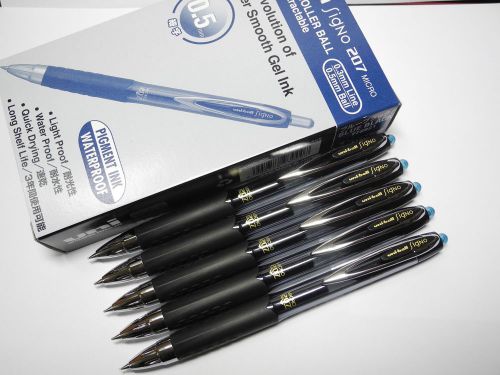 12pcs uni-ball Singo UMN-207 0.5mm roller ball pen blueblack(Japan)