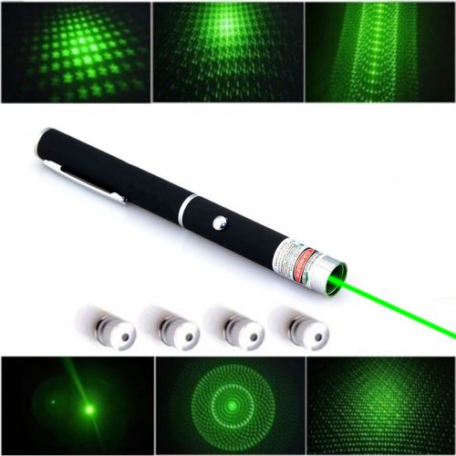 6in1 Powerful Christmas Green Laser Pointer Pen Beam Light 5mW Lazer Power 532nm