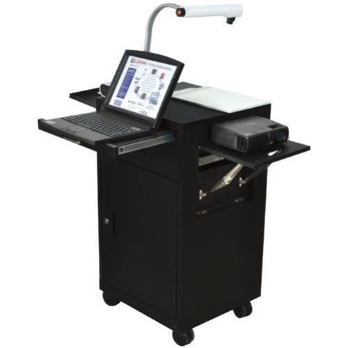 Luxor LMC2 Black Multimedia Audio / Visual Presentation Cart Free Shipping