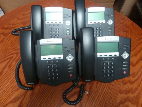 LOT 4 Polycom 2200-12450-001 SoundPoint IP 450 ip450 Phones,  Warranty!